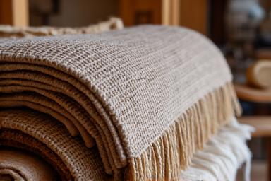 Mantas artesanales tejidas