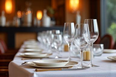 Mantelería de lujo para restaurantes